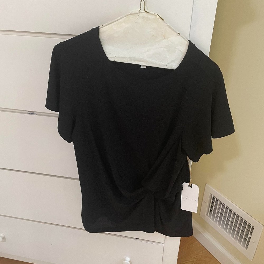 NWT Black T-Shirt Blouse